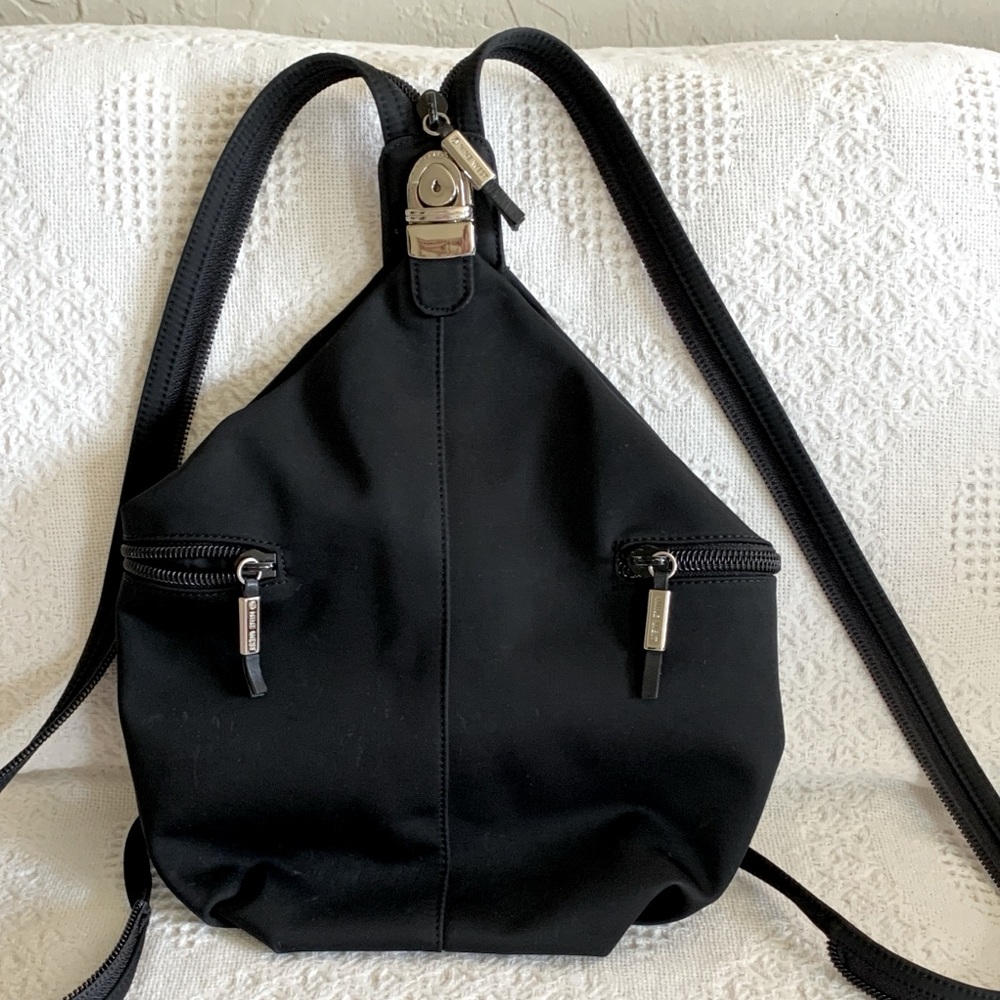 Nine West Backpack Sling Pack generous deep zip side pockets, large zip interior